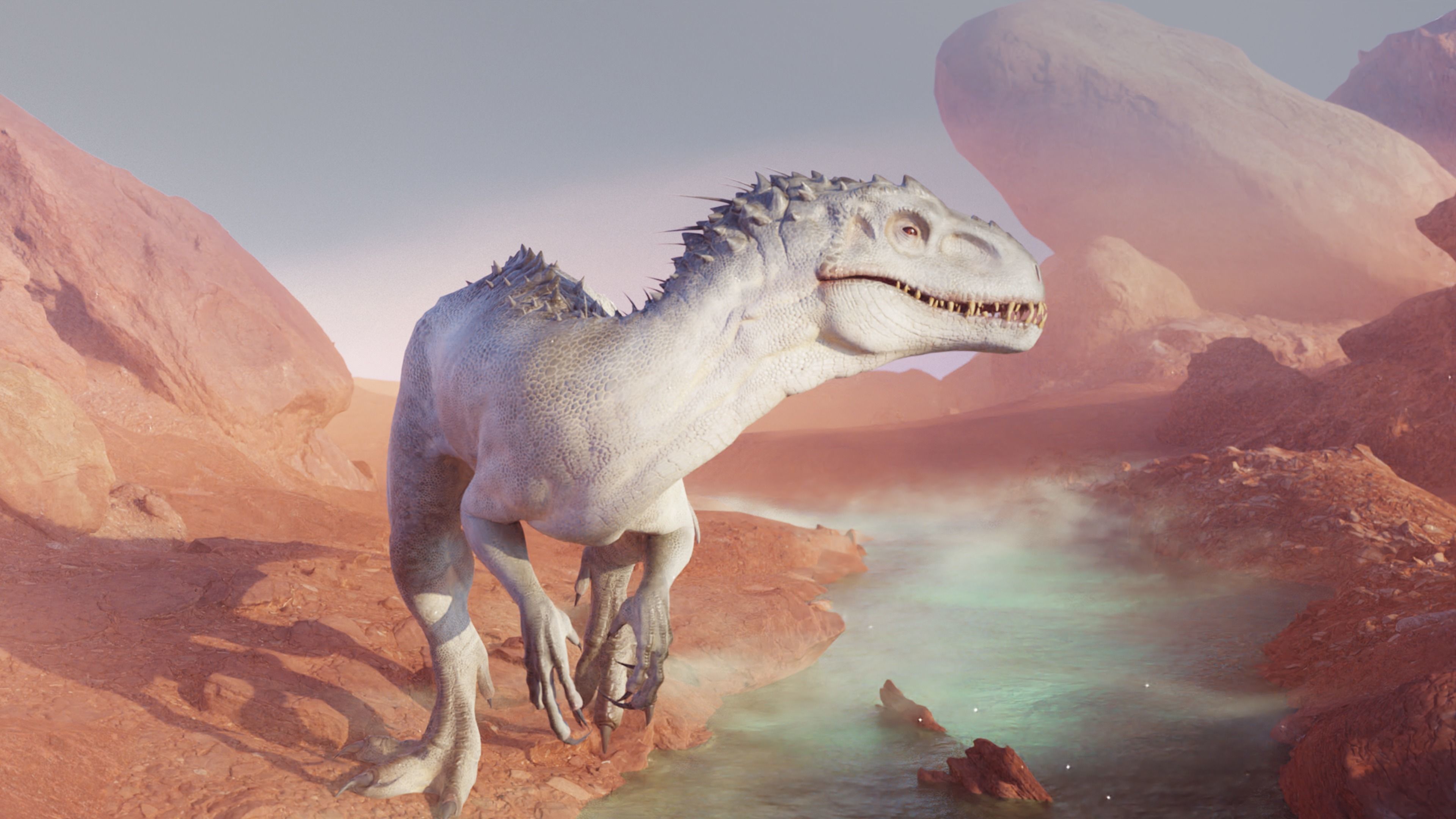 Jurassic World Park Indominus Rex Blender  Low-poly 3D model_12