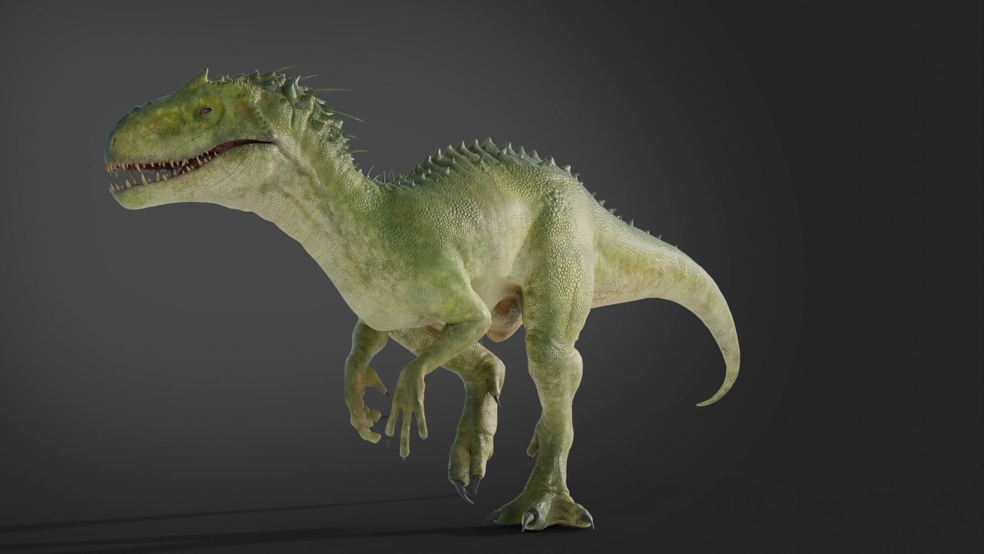 Jurassic World Park Indominus Rex Blender  Low-poly 3D model_9