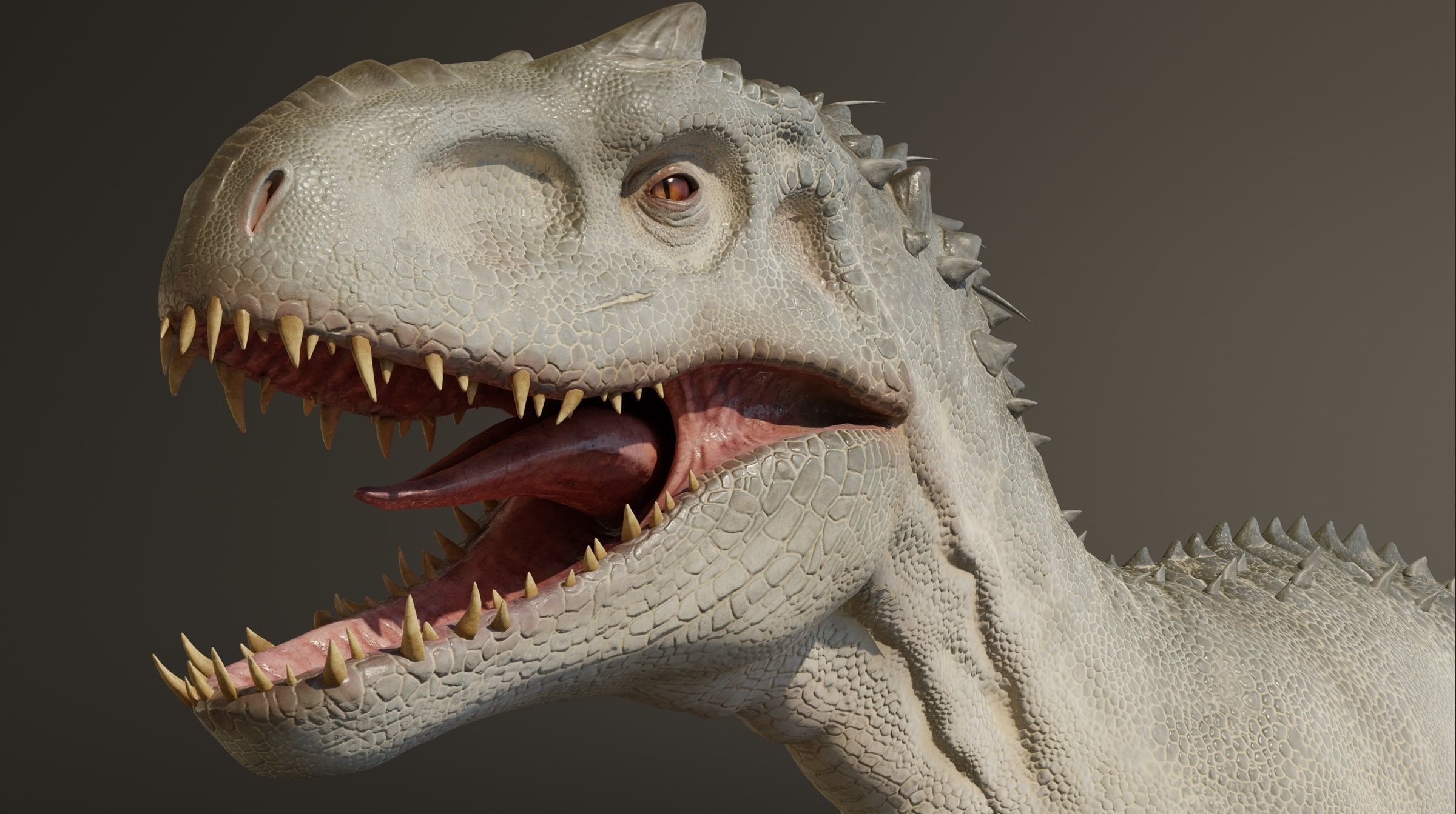 Jurassic World Park Indominus Rex Blender  Low-poly 3D model_14