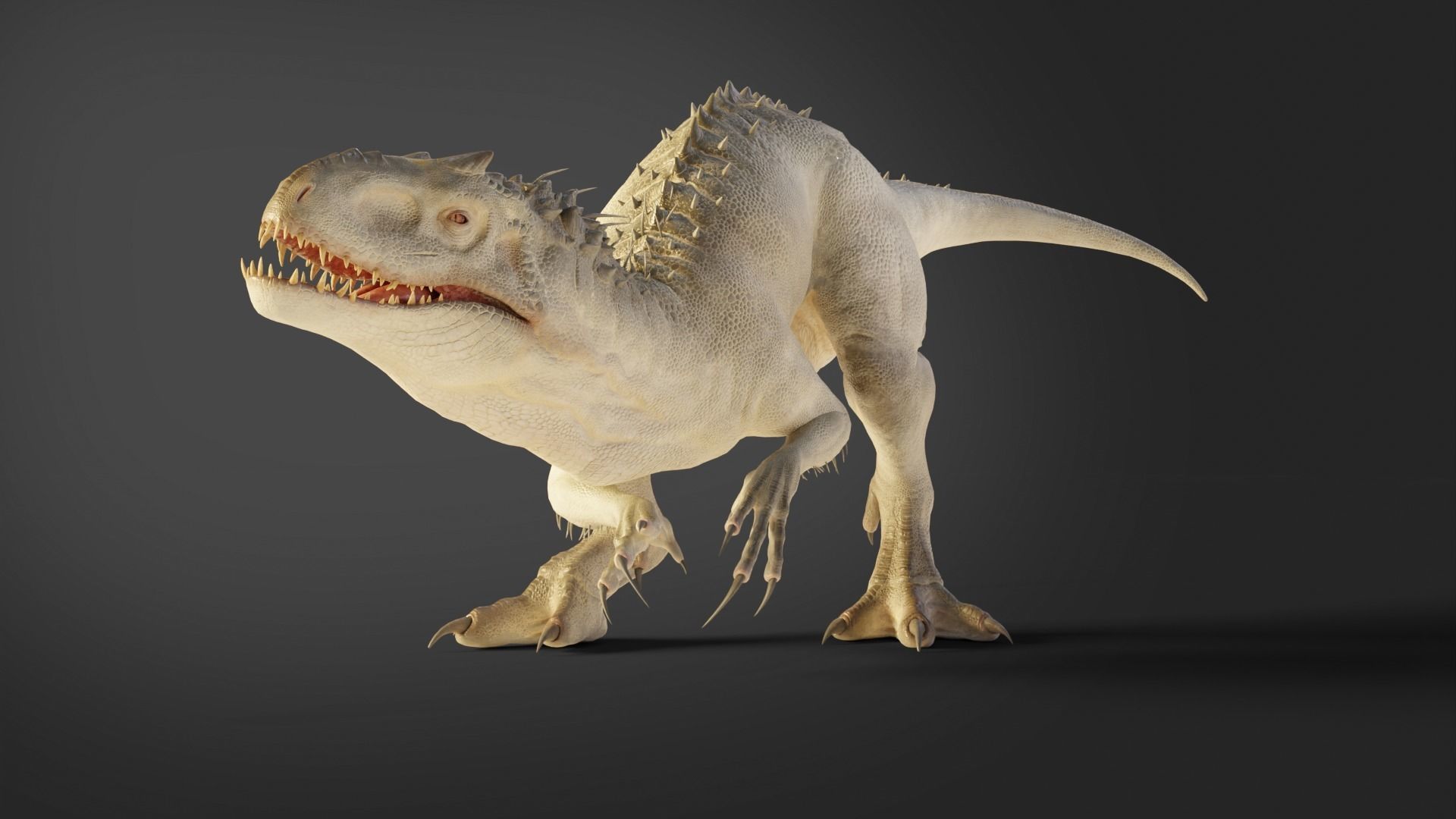 Jurassic World Park Indominus Rex Blender  Low-poly 3D model_21