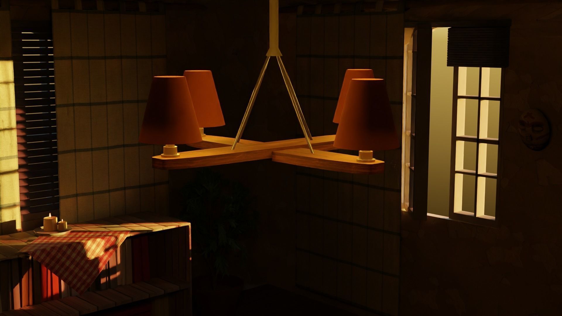 Post-apocalyptic room 3D model_4