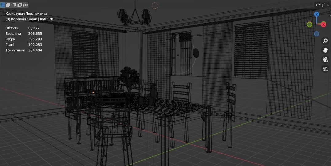 Post-apocalyptic room 3D model_5