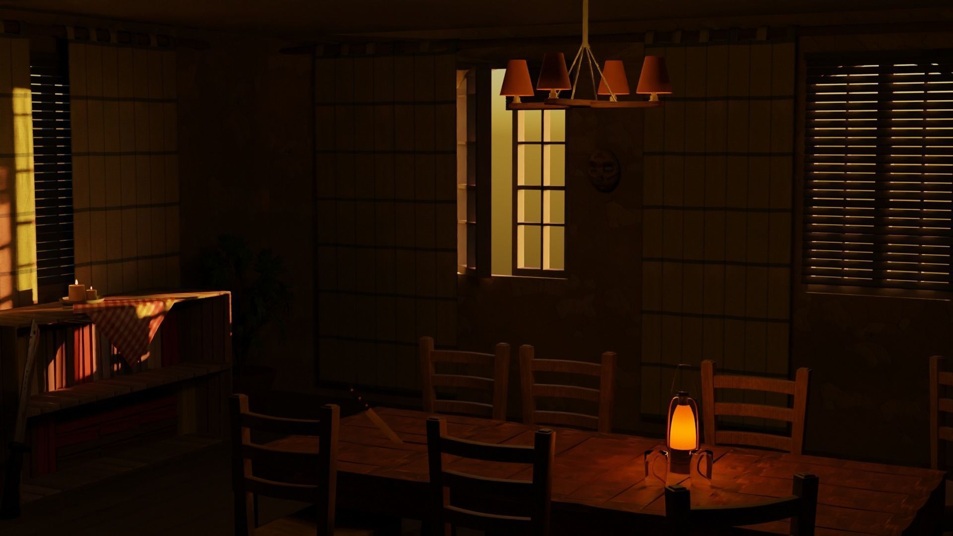 Post-apocalyptic room 3D model_2