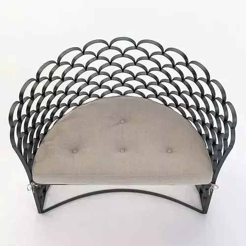 Arteriors Vero Contemporary Chair 3D model 5