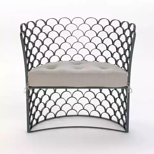Arteriors Vero Contemporary Chair 3D model 3