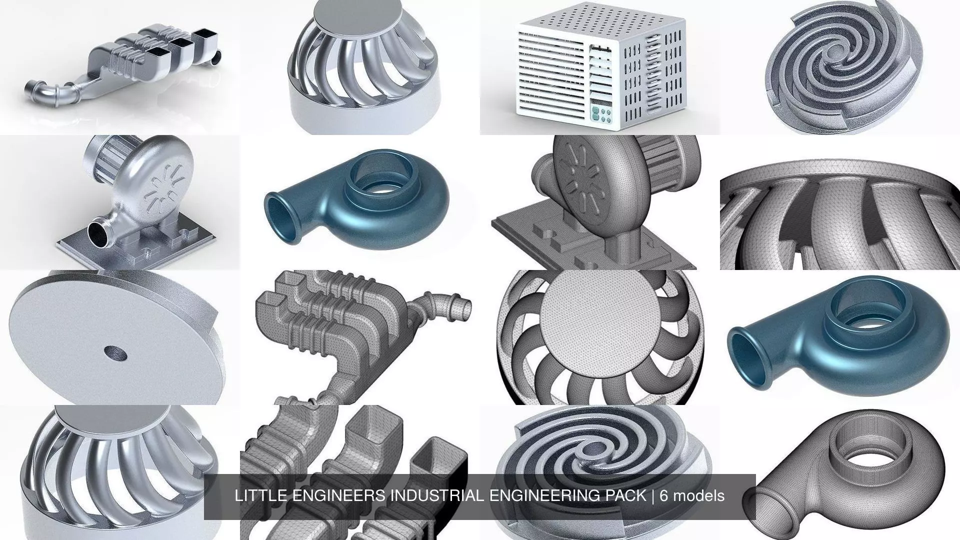 LITTLE ENGINEERS INDUSTRIAL ENGINEERING PACK 3D Model Collection_0