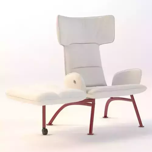 At Chair With Footrest