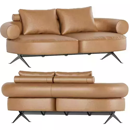 LA MANUFACTURE LUIZET LEATHER SOFA 3D model