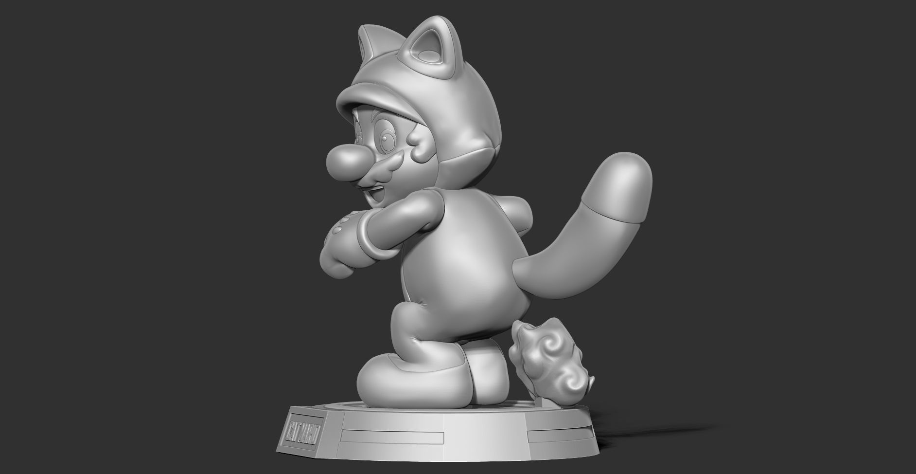 Cat Mario 3D print model_15