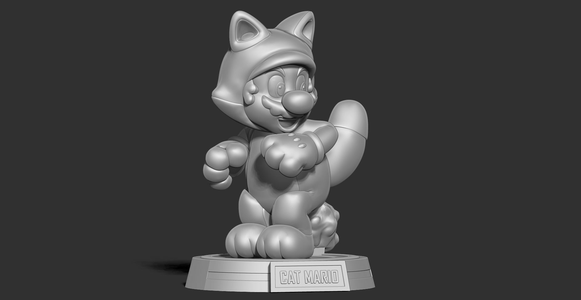 Cat Mario 3D print model_13