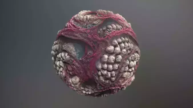 Material Skin Monster 6 Seamless PBR Texture Texture
