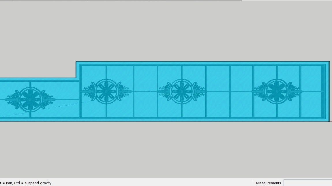 Iron Glass Roof Art Mounted Villa Facade 3D model 3D model 3D model_2