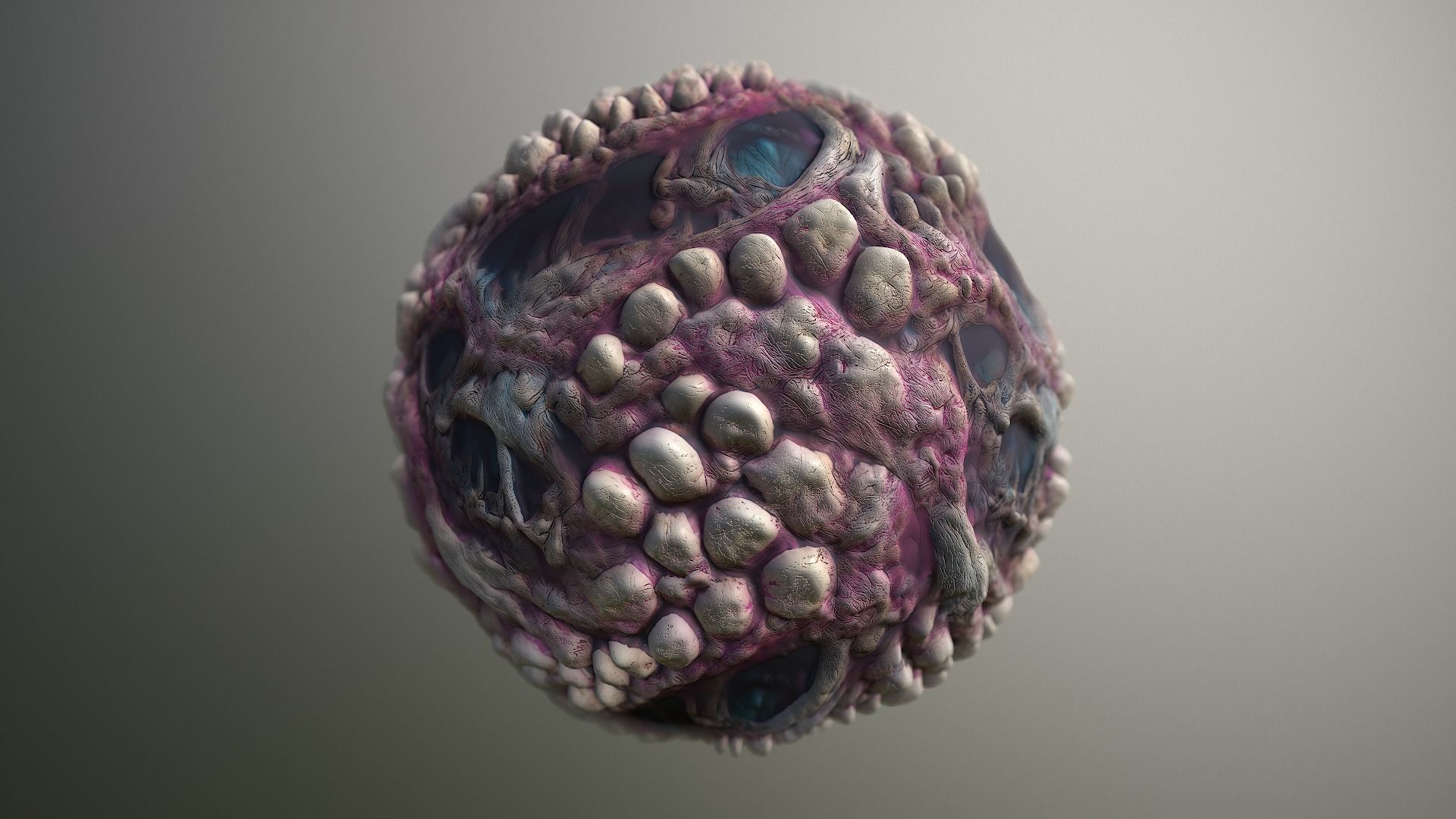 Material Skin Monster 5 Seamless PBR Texture Texture_16