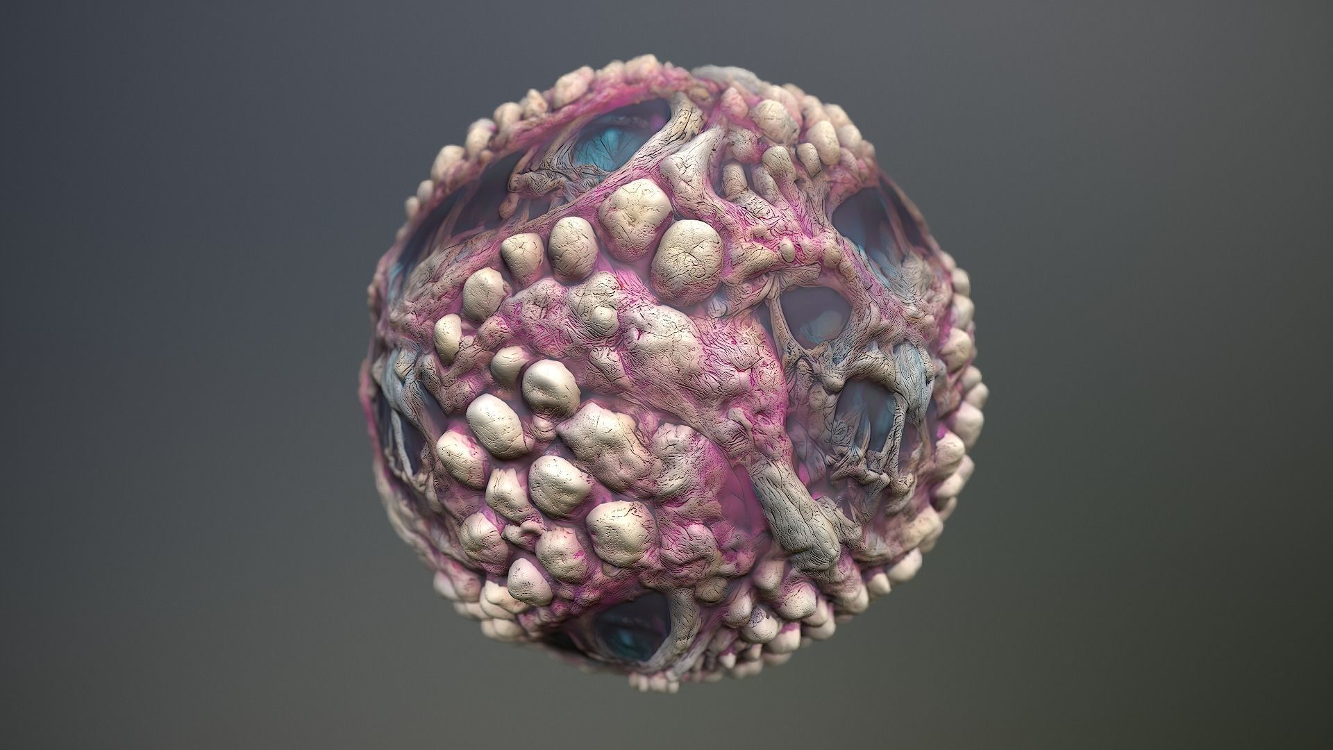 Material Skin Monster 5 Seamless PBR Texture Texture_14