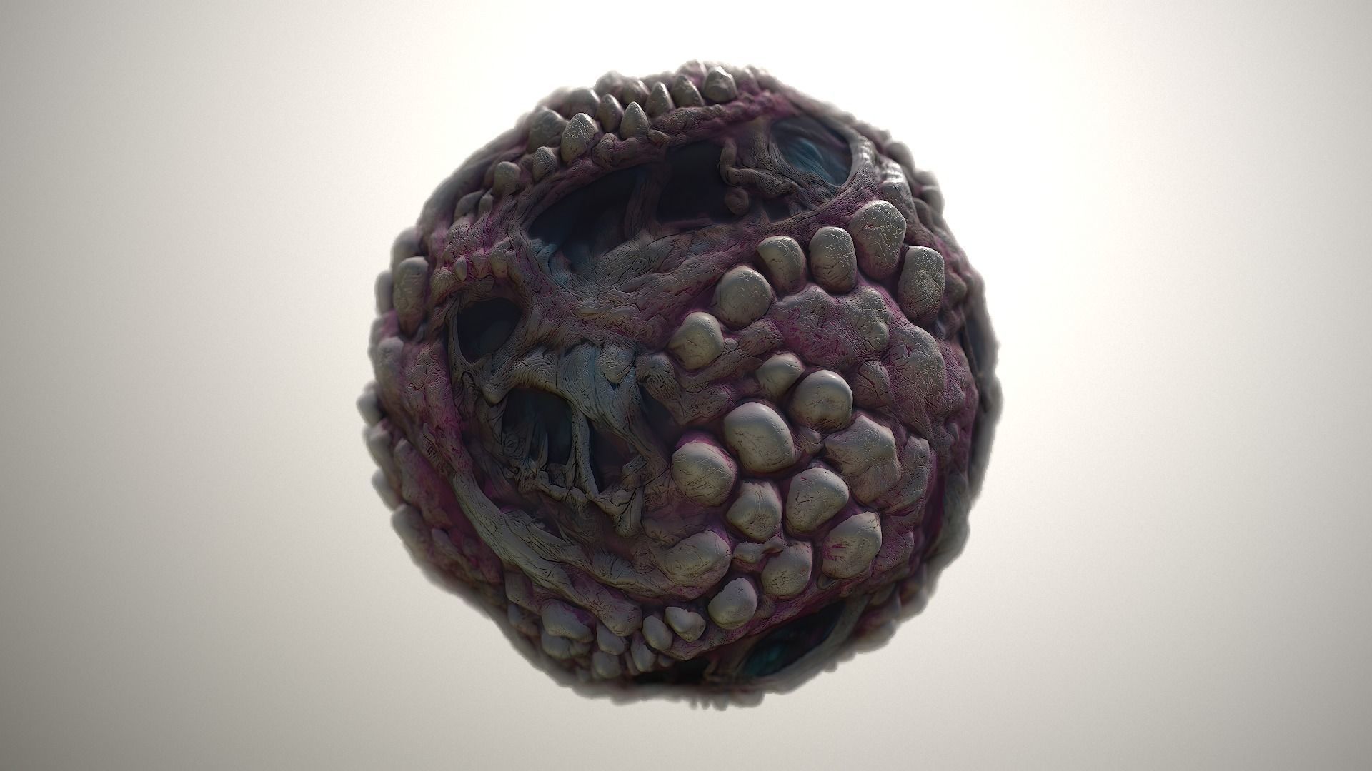 Material Skin Monster 5 Seamless PBR Texture Texture_20