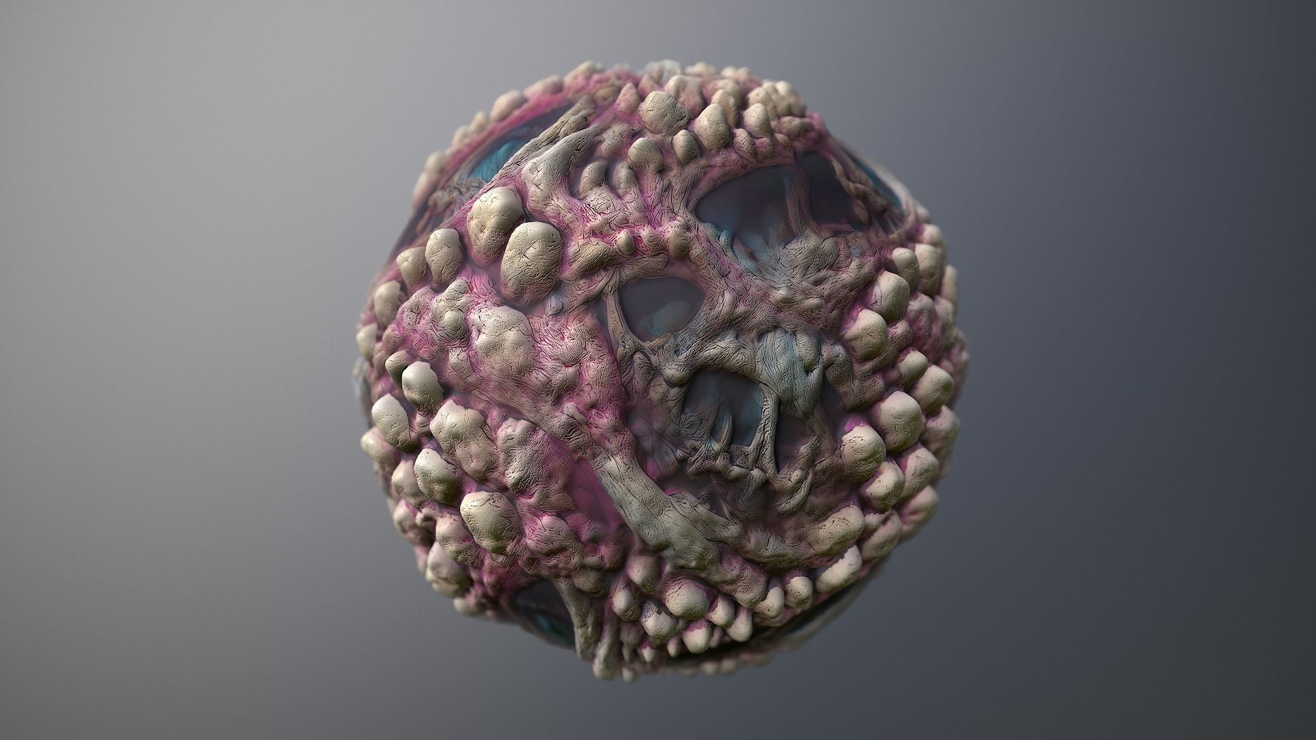 Material Skin Monster 5 Seamless PBR Texture Texture_8