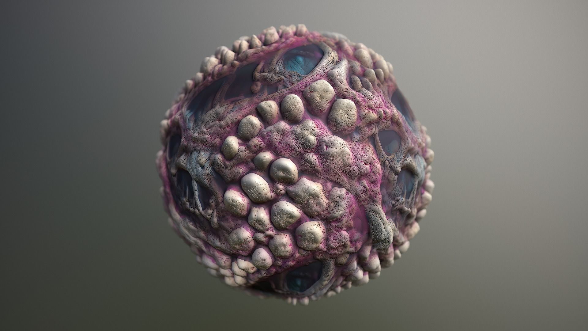 Material Skin Monster 5 Seamless PBR Texture Texture_15