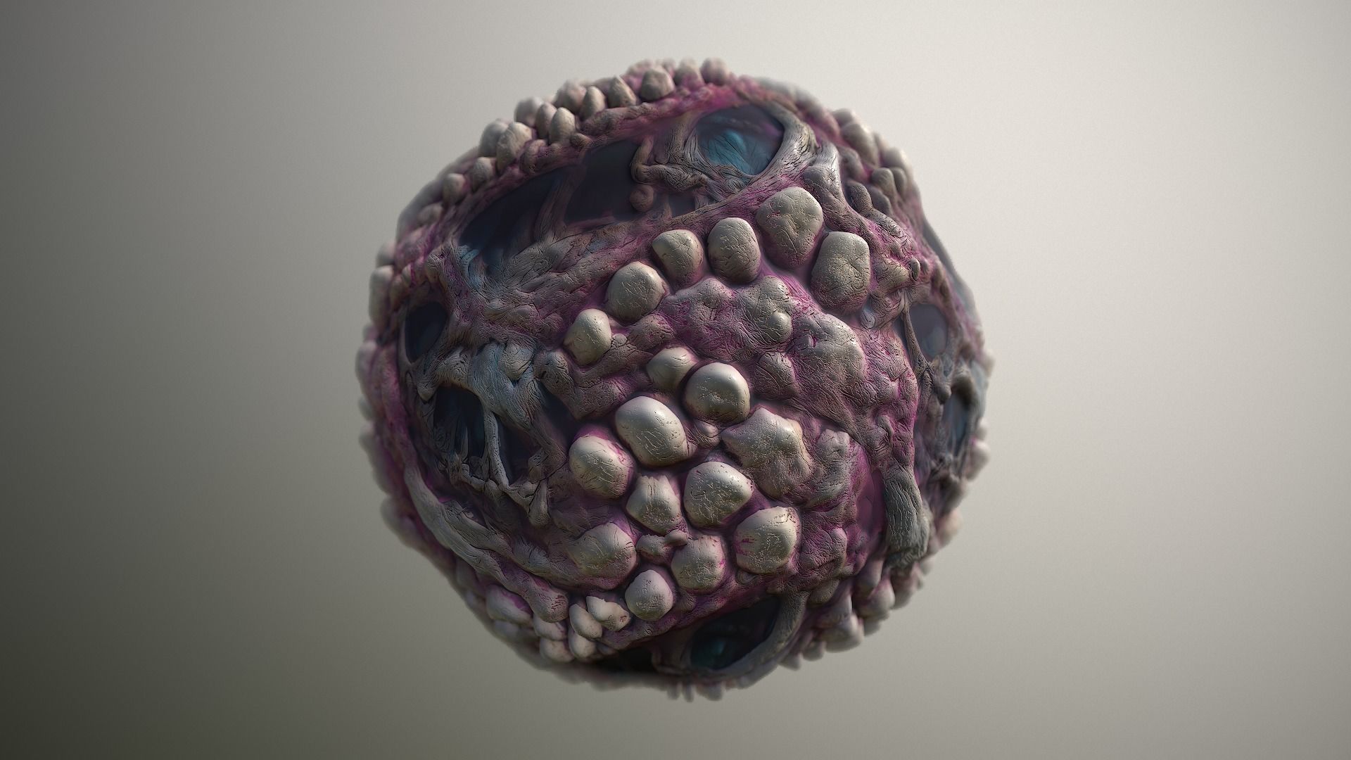 Material Skin Monster 5 Seamless PBR Texture Texture_17