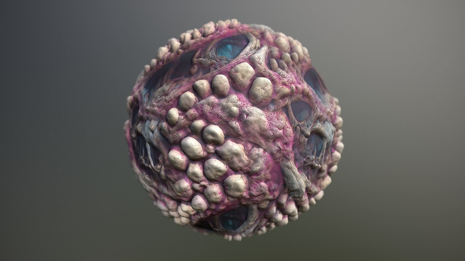 Material Skin Monster 5 Seamless PBR Texture Texture_13