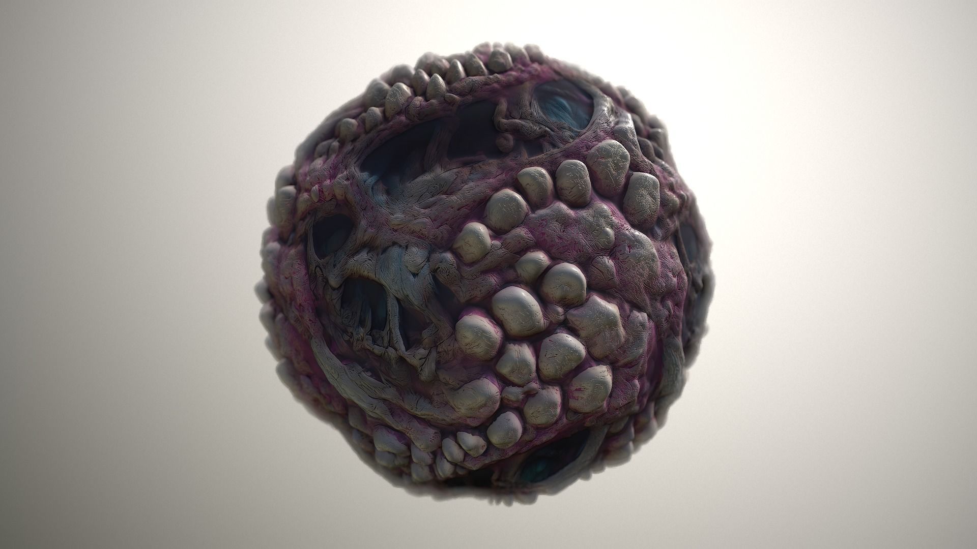 Material Skin Monster 5 Seamless PBR Texture Texture_19