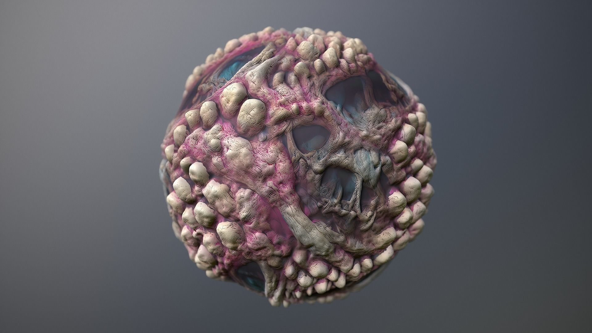 Material Skin Monster 5 Seamless PBR Texture Texture_9