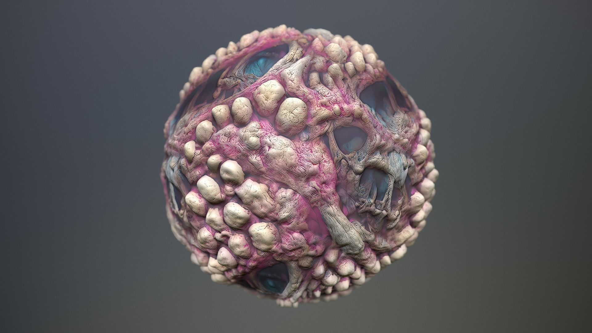 Material Skin Monster 5 Seamless PBR Texture Texture_12