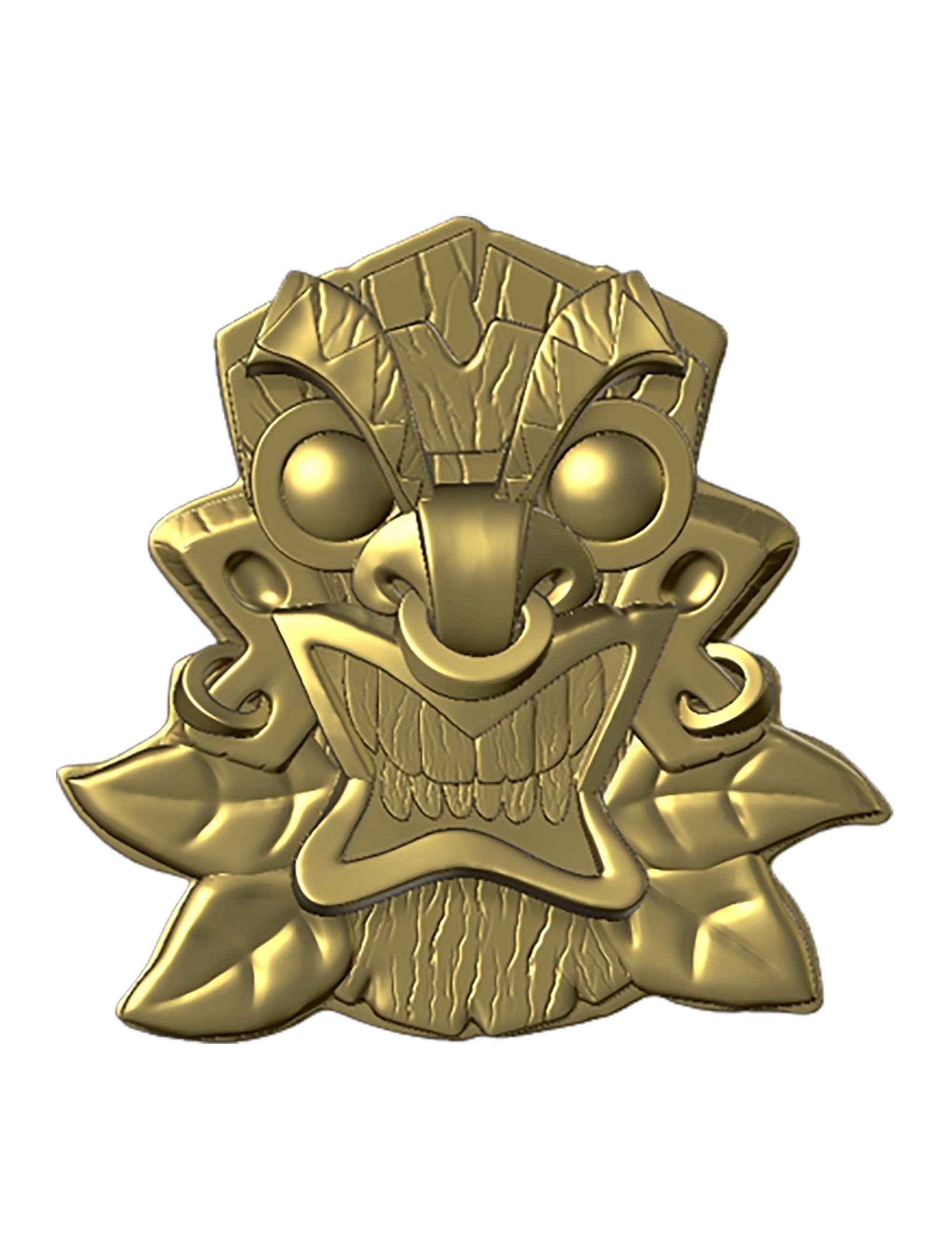 Hawaiian Tiki Godtribal Burning 3D STL Model  3D print model_3