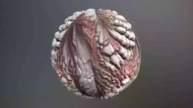 Material Skin Monster 3 Seamless PBR Texture Texture
