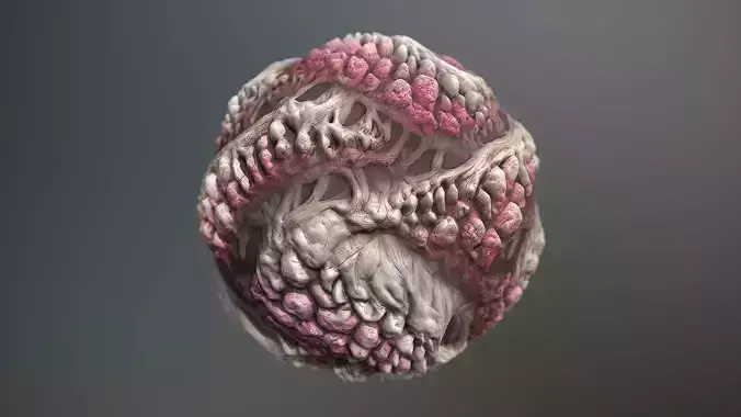 Material Skin Monster 2 Seamless PBR Texture Texture