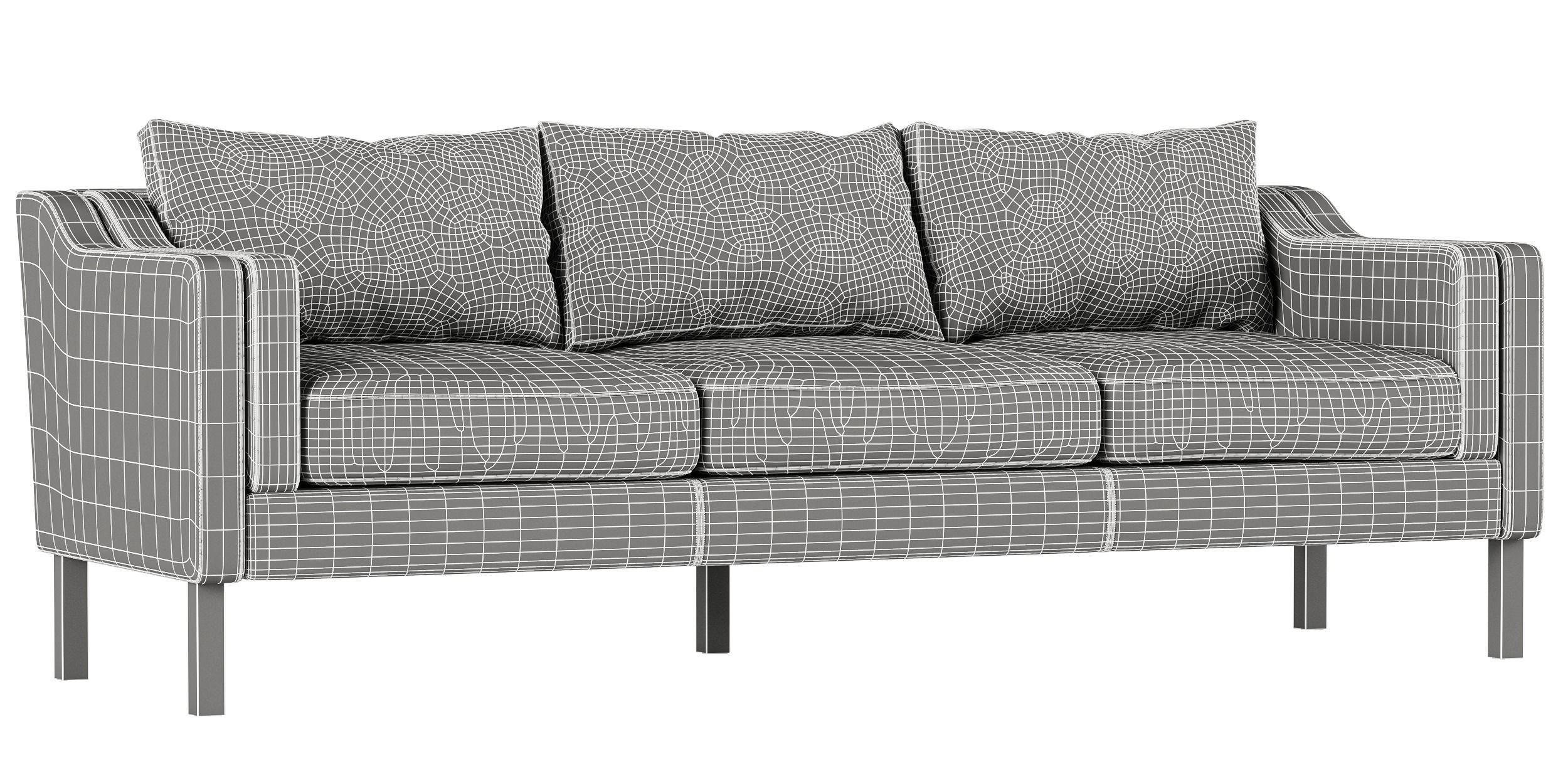 Borge Mogensen 2213 Sofa 3D model_6
