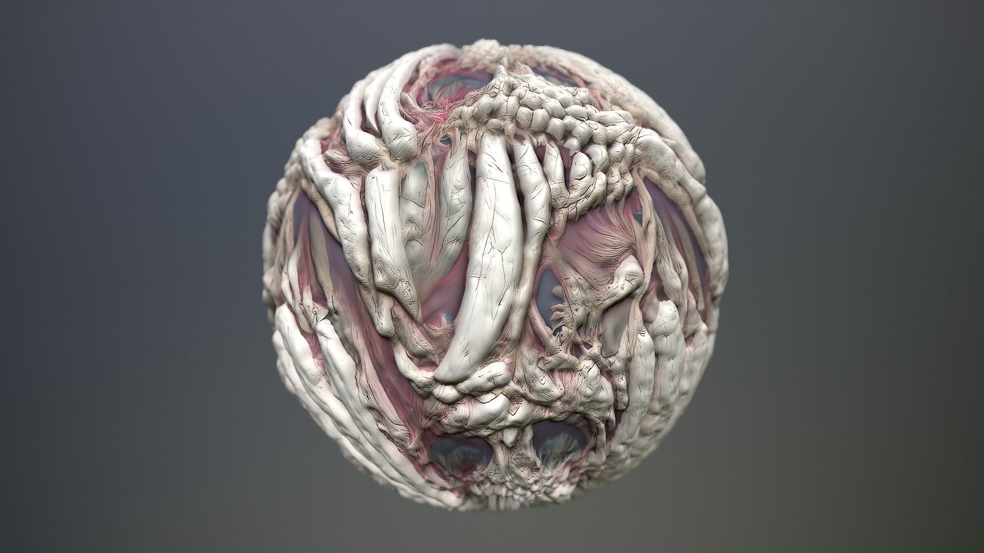 Material Skin Monster 10 Seamless PBR Texture Texture_12