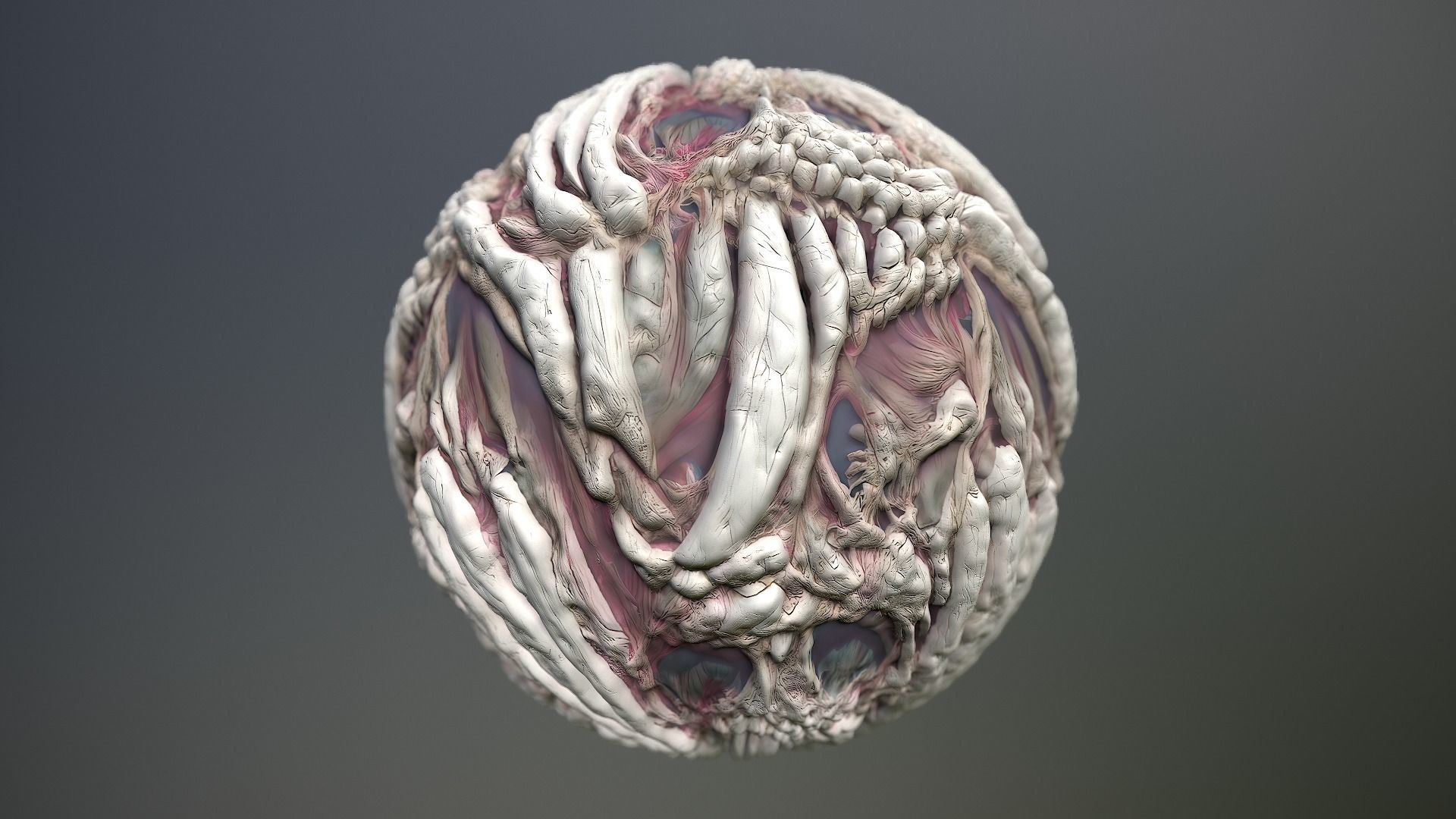 Material Skin Monster 10 Seamless PBR Texture Texture_14