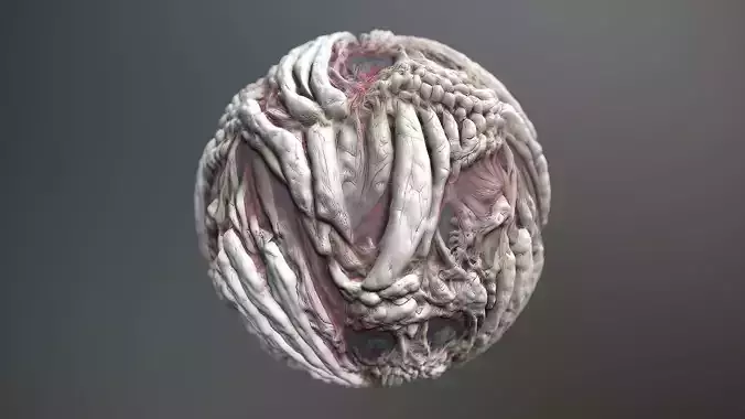 Material Skin Monster 10 Seamless PBR Texture Texture
