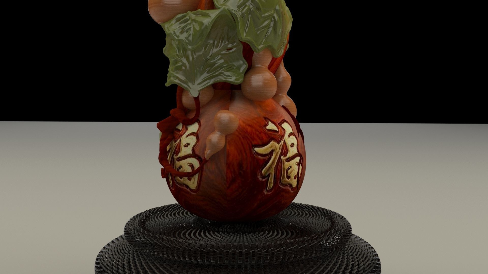 Chinese gourd 3D model_2