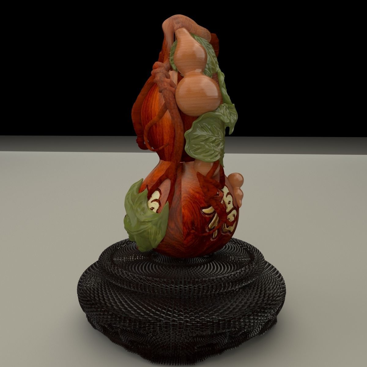 Chinese gourd 3D model_5