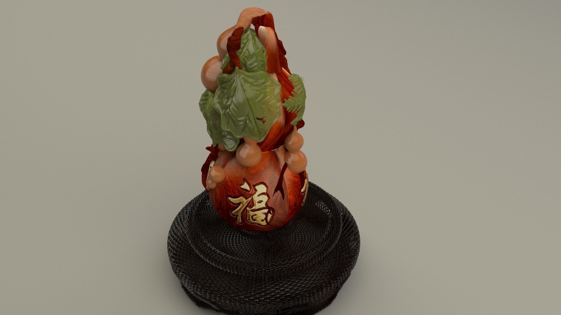 Chinese gourd 3D model_3