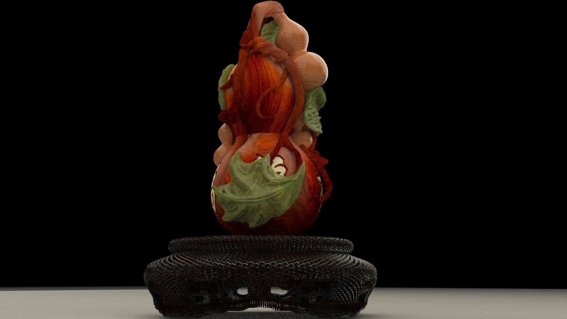 Chinese gourd 3D model_1