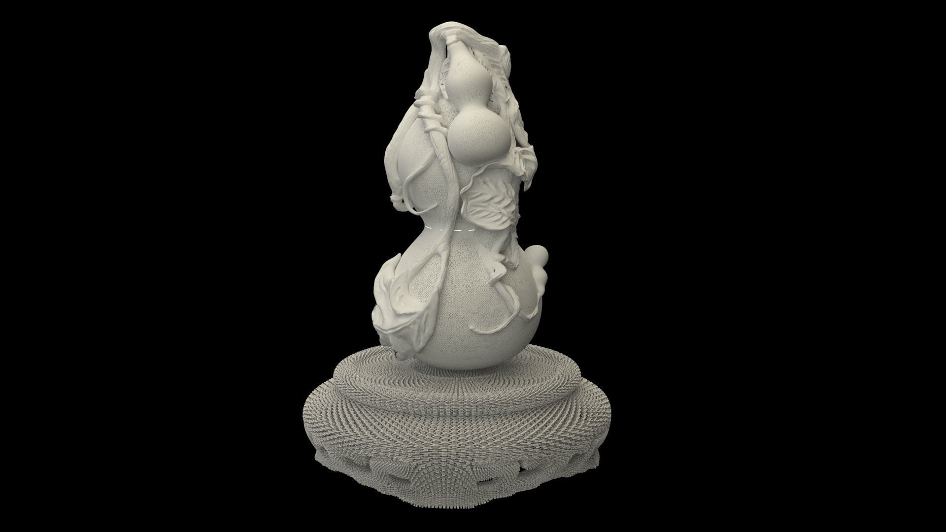 Chinese gourd 3D model_6