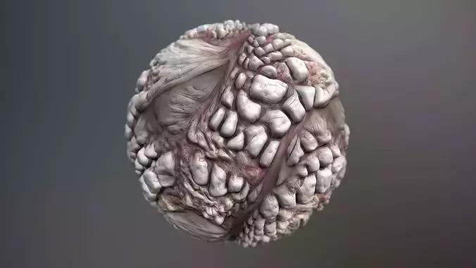 Material Skin Monster 1 Seamless PBR Texture Texture
