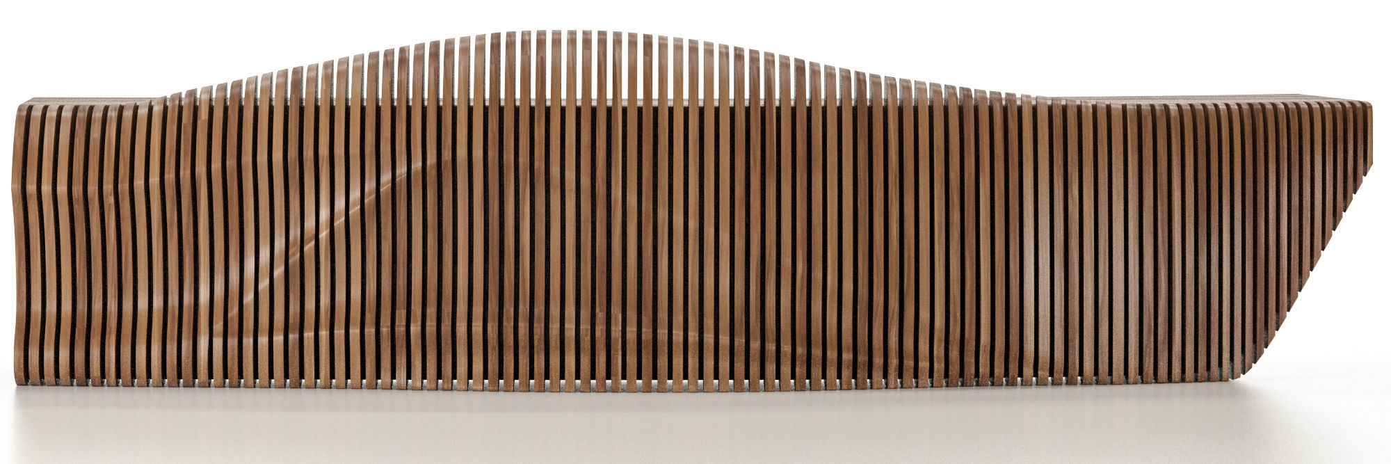 Wooden Reception Desk 3D model_1
