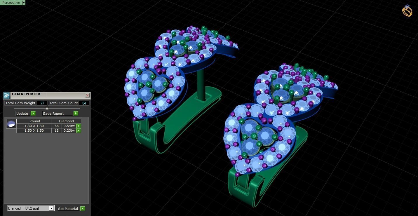 Earrings 3dmodel printable 3D print model_7