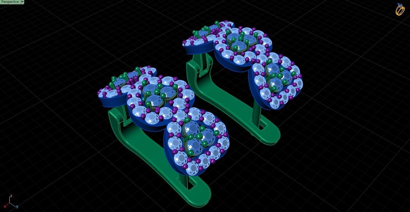 Earrings 3dmodel printable 3D print model_6