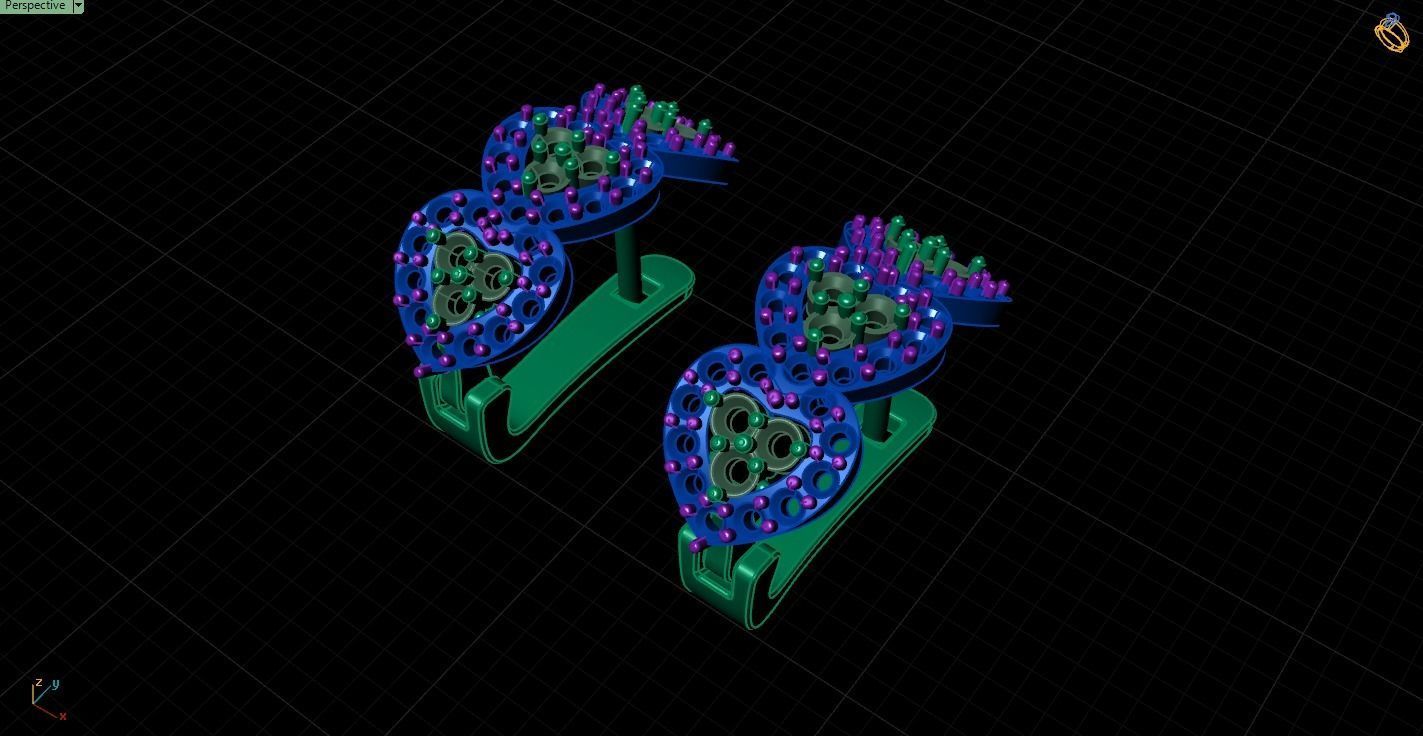 Earrings 3dmodel printable 3D print model_4