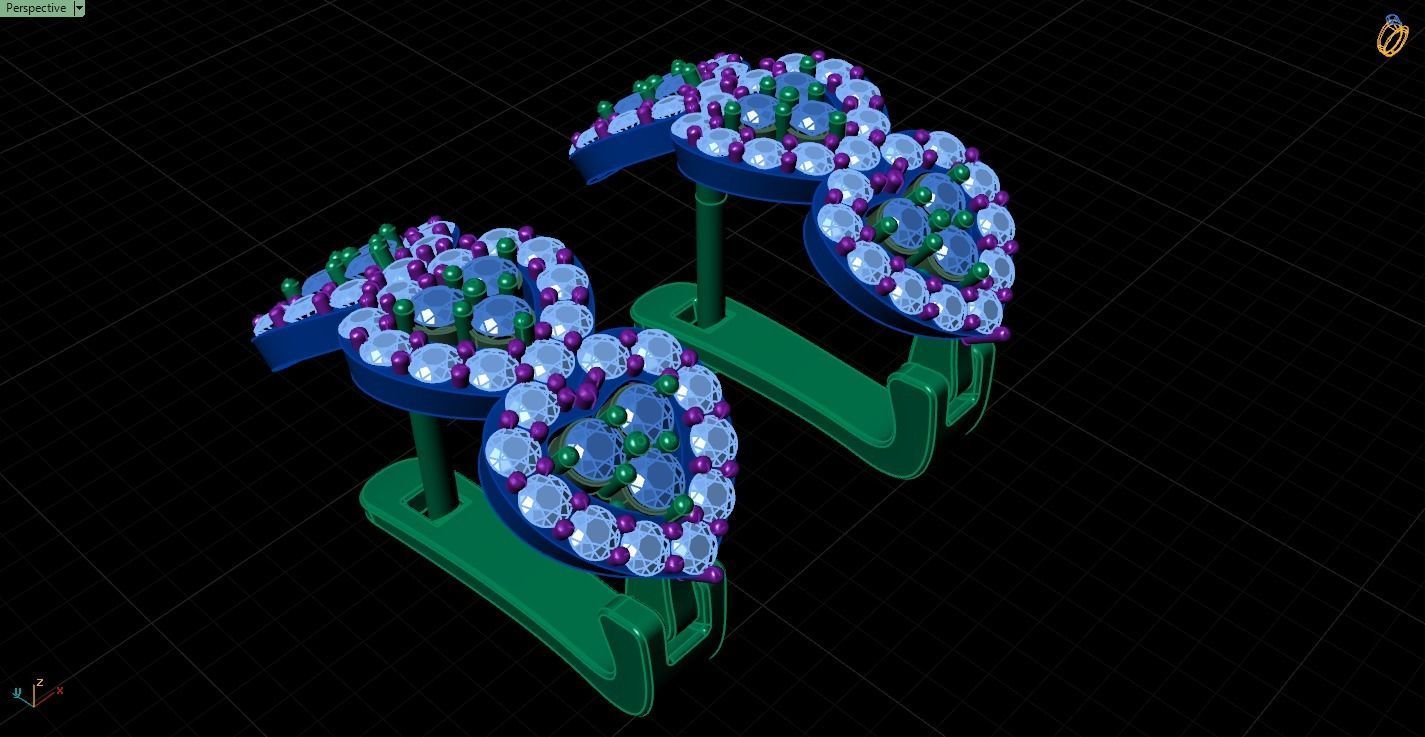 Earrings 3dmodel printable 3D print model_5