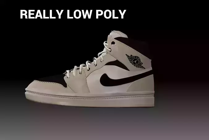 STYLIZED NIKE AIR JORDAN ONE MID BARELY ORANGE 