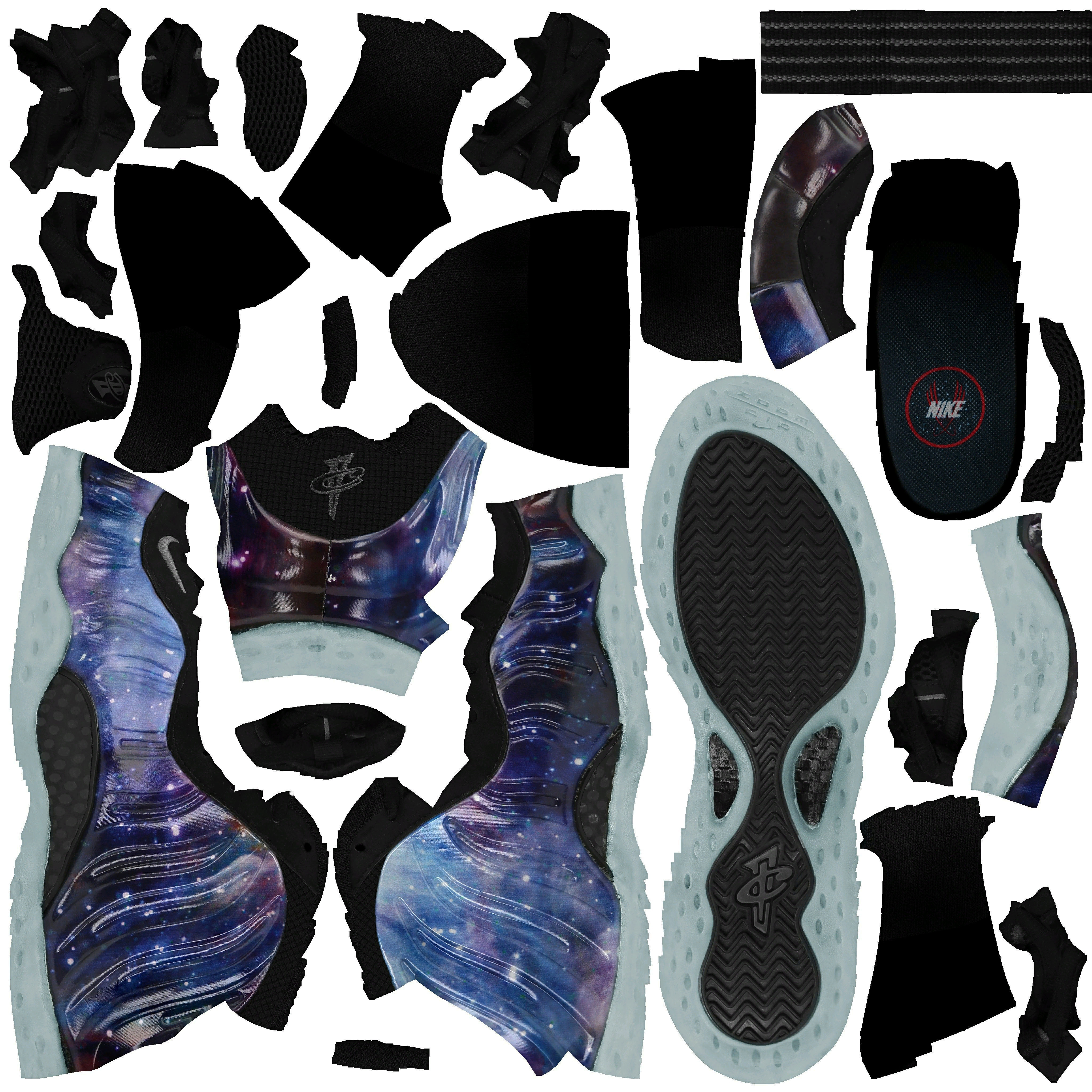 foamposite one nrg galaxy