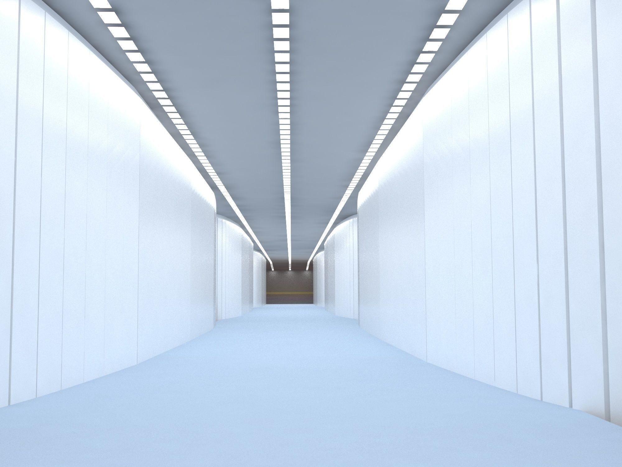 Corridor stairway to future 3D model_8
