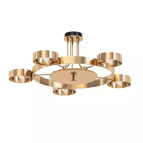 SL014 gold ceiling light with four lights