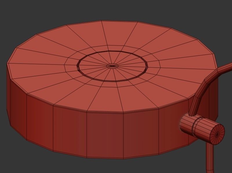 SL013 modern chandelier in brass 3D model_3