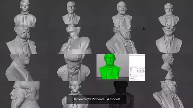 Radioactivity Pioneers 3D Model Collection